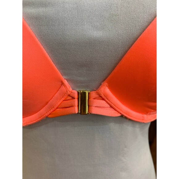 Victoria’s Secret Very Sexy Push-Up Front Closure Bra 32DD Bright Orange NWT - Picture 5 of 7